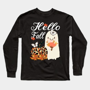 Leopard Pumpkin Long Sleeve T-Shirt